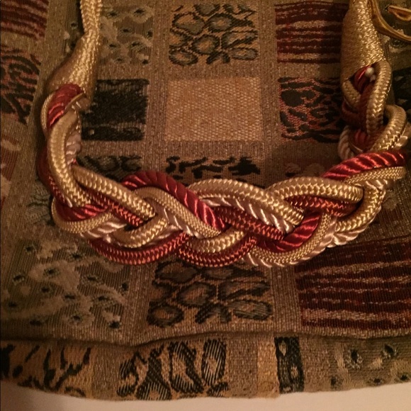 Handmade Tote From Repurposed Textiles - Picture 4 of 6